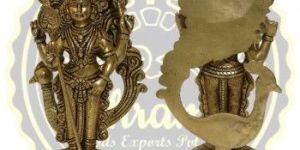Brass Lord Murugan Kartikeya Statue