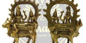 Brass Shiva Parvati Statue