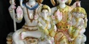 Marble Shiva Parivar Statue
