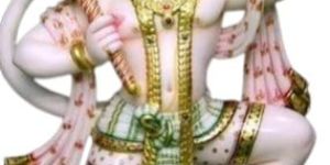Marble Veer Hanuman Statue
