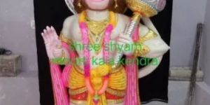 Multicolor Marble Hanuman Statue