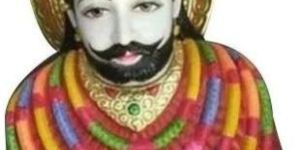 Multicolor Marble Khatu Shyam Baba Statue