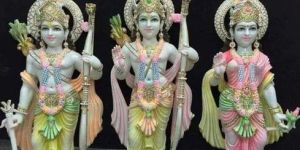 Multicolor Marble RAM Darbar Statue