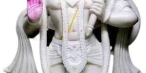 White Marble Hanuman Statue