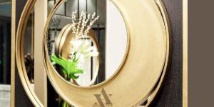 Urban Metal Glass Designer Wall Mirror