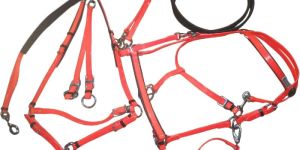 PVC Bridle Set Complete Red
