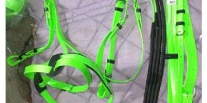 PVC Riding Bridle and Martingale Green