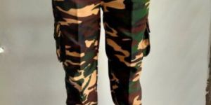 Army Print Cargo Pants