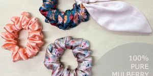 Mulberry Silk Scrunchies