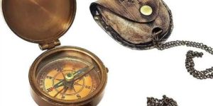 Antique Brass Compass