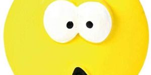 SMILEY BALLS LATEX DOG TOY