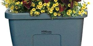 Self Watering 14 Inch Square Neck Flower Pot