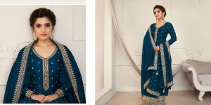 Vichitra Blooming Georgette Crepe Suits
