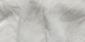 White Pure Crepe Silk Dyeable Fabric