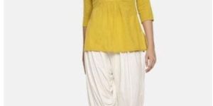 Ladies White Dhoti Salwar