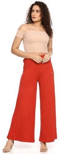 Strawberry Red Palazzo Pants