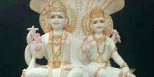 Marble Laxmi Narayan Statue