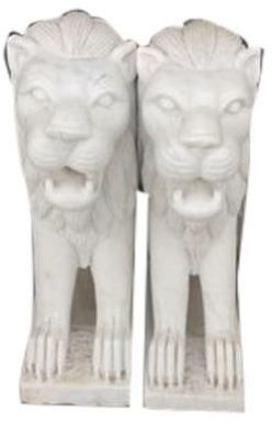 Marble Lion Statue