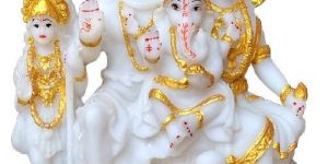 Shiv Parivar Marble Statue