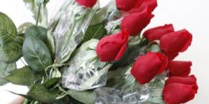 Artificial Red Rose Silk Flower