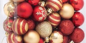 Plastic Christmas Balls Set