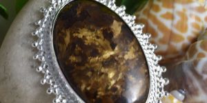 Silver Red Jasper Pendant