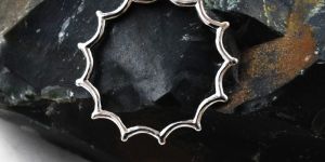 Silver Wavy Zigzag Crown Ring