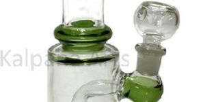 Shower Percolator Green Color Glass Smoking Water Pipe