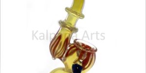 Silver Frit inside Design Glass Bubbler