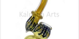 Silver Frit inside Design Glass Smoking Bubbler Pipes