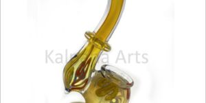 Silver Fumed Frit inside Design Glass Bubbler