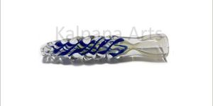 Silver Fumed Spiral Design One Hitter Glass Pipe