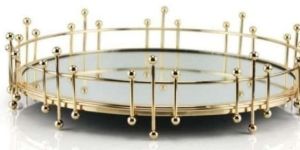 Round Shape Mirror Trays