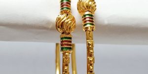 Mina Ball Gold Plated Bangles