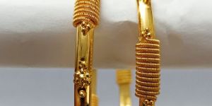 Spring Goti Gold Plated Bangles