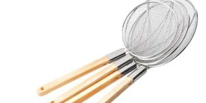 Stainless Steel Wooden Handle Skimmer