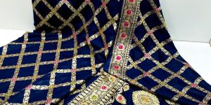 Banarasi Semi Dupion Dyeable Silk Saree