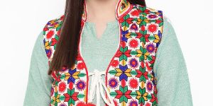 White Embroidered Shrug Jacket