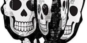 Skulls Halloween Theme Foil Balloon