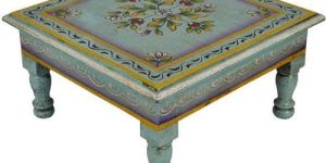 Hand Painted Pooja Chowki