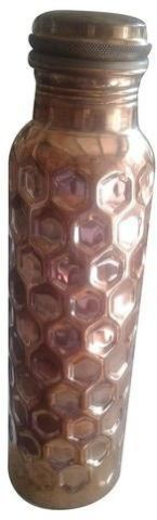Diamond Cut Copper Water Bottle