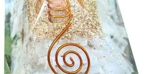 Selenite Orgone Pyramid