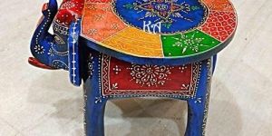 Wooden Elephant Stool
