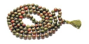 Unakite Tasbih Beads Mala