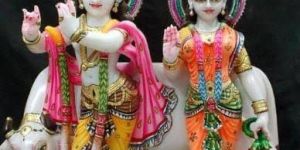 Radha Krishna Yugal Jodi Marble Statue
