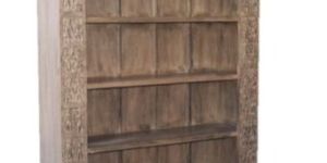 Wooden Carved Book Self