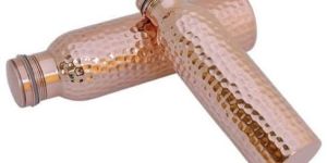 PURE COPPER HAMMERED BOTTLE