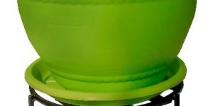 Livewell Green Flat Bed Metal Pot Stand 20CM (Pack of Four)