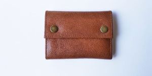 Double Button Trifold Wallets