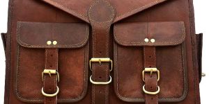 Mens Genuine Leather Briefcase Bag
